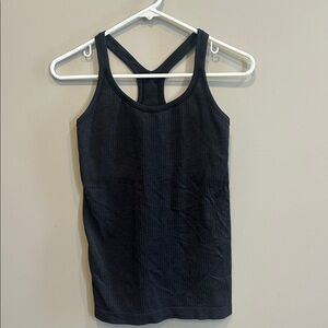 Lululemon Ebb To Street Racerback Tank Charcoal Gray - Size 6